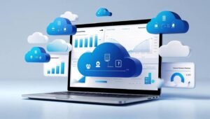Cloud and laptop