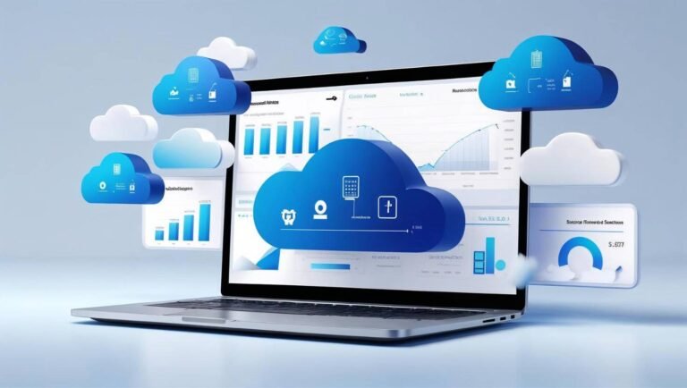 Cloud and laptop