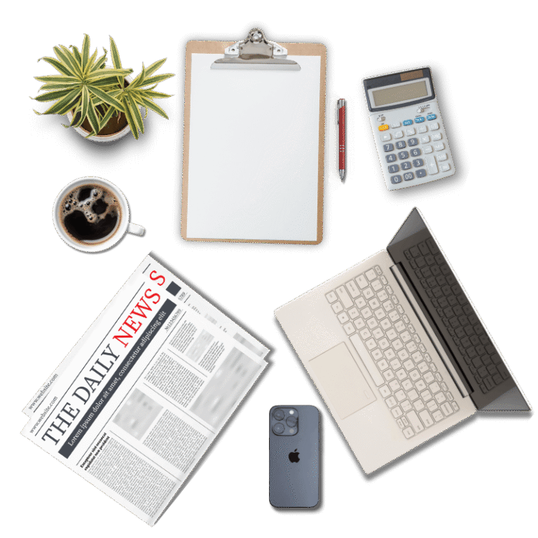 Office Table Top View